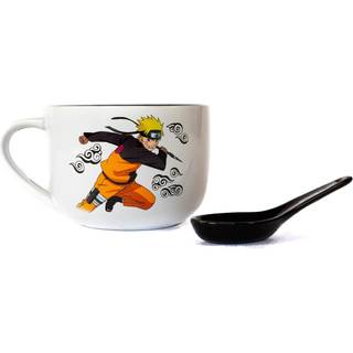 Naruto anime keramisk ramen suppe krus med ske - fantastisk 20 oz kaffekop til kontor