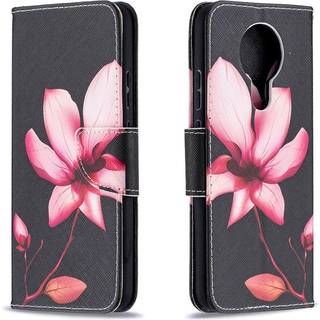 Nokia 3.4 Flip Cover m. Pung - Lotus Blomst