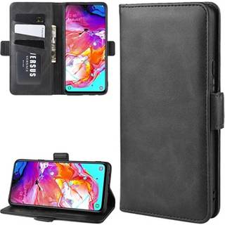 Samsung Galaxy A20s Pung Taske med Magnetisk Lukning - Sort