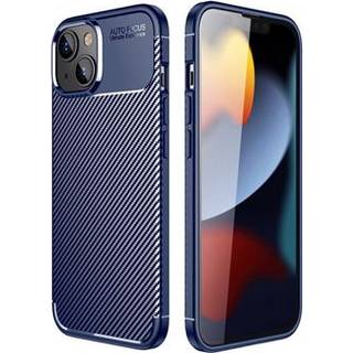 Beetle Karbonfiber iPhone 14 Plus Cover - Blå