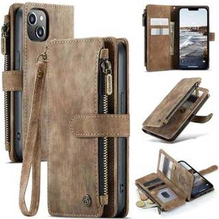iPhone 14 Caseme C30 Multifunktionel Pung - Brun