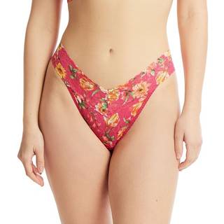 Hanky Panky Printed Original Rise Thong - Pink Floral - One Size
