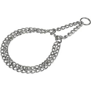 ANIONE Dobbelt rustfri stål halsbånd S-M, 45 cm < 25 kg