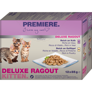 Kitten Deluxe Ragout menub.pou 2 varianter 12x85 g