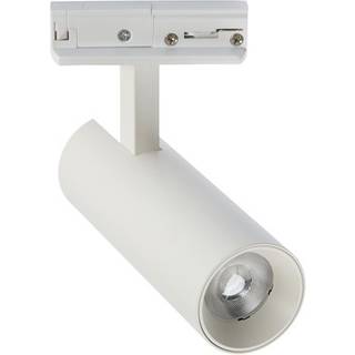 LEDlife 12W hvid skinnespot - Dæmpbar, RA 90, 1-faset - Dæmpbar : Dæmpbar, Farve på hus : Hvid, Kulør : Varm, Spredning : 38°