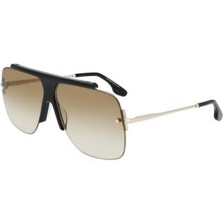 Victoria Beckham Kvinde VB627S 001 Solbriller Metal Sort Brun Firkantet Skygge