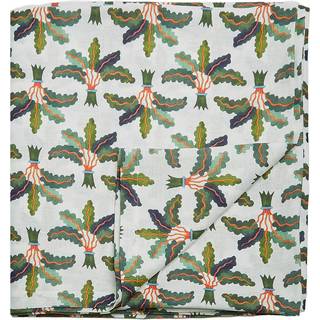 La DoubleJ Table Linens - 'Palms' tablecloth, large in Multicolor 100% LINEN