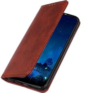 Huawei P Smart (2021) Moderne Neutralt Læder Cover m. Pung - Brun