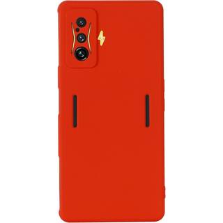 Xiaomi Poco F4 GT Liquid Silikone Bagside Cover m. Strop - Rød