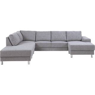 Calverton hjørnesofa med chaiselong til højre i lys grå.