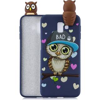 Samsung Galaxy J6+ (Plus) Fleksibelt Plastik Cover 3D Ugle