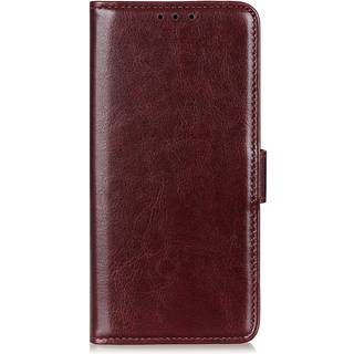 Sony Xperia 5 IV Klassisk Læder Flip Cover m. Stander & Pung - Brun