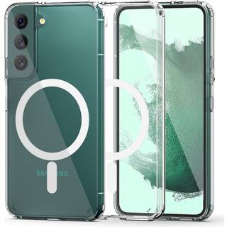 Samsung Galaxy S22 Tech-Protect Flexair Hybrid Bagside Cover - MagSafe Kompatibel - Gennemsigtig
