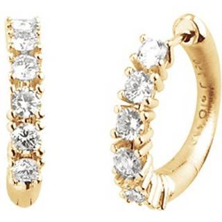 OLE LYNGGAARD COPENHAGEN Celebration creoler i 18 kt rødguld med 12 brillanter, MAT