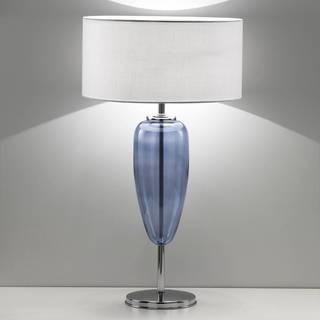 AILATI Bordlampe Show Ogiva, Hvid/opal, Stue/spisestue, Glas, Design