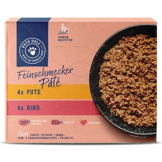 Pets Deli Vådfoder fin paté multipack med kalkun og okse 145.51 DKK/1 kg