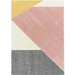 NJRD Stripes uldtæppe pink 170x240 cm