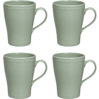 Scandi Living Dots krus 35 cl 4 stk. Grøn