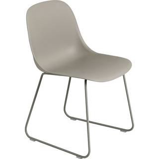 Muuto Fiber Sled Spisebordsstol Grå Uden Armlæn