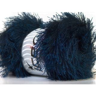 Stort 100 gram Skein Navy Blue Eyelash Yarn Fun Fur 164 yards