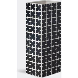 Nuove Forme Vases - Rectangular vase in Matte black, white Ceramic