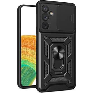 Samsung Galaxy A34 (5G) Håndværker Bagside Cover m. Magnetisk Kickstand & Cam Slider - Sort