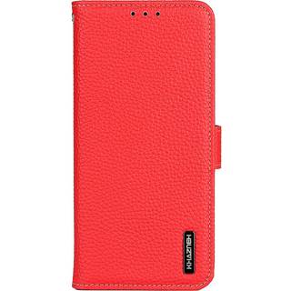 Samsung Galaxy A03s KHAZNEH Læder Cover m. Pung & Ståfunktion - Rød