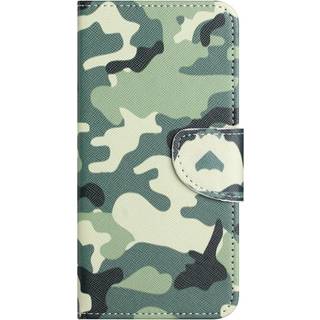 Samsung Galaxy A24 Læder Flip Cover m. Pung & Ståfunktion - Camouflage