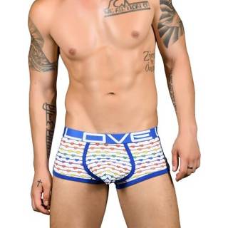 Andrew Christian Almost Naked Love Pride Boxer - White Pattern-2 - Large * Kampagne *