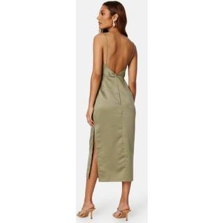 Bubbleroom Occasion Ortiza Satin Dress Olive green 34