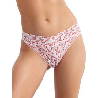 Hanky Panky Printed Original Rise Thong - White Pattern-2 - One Size