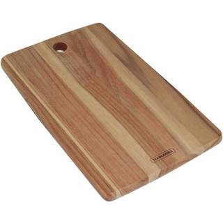 Tramontina rektangulært luksus skærebræt med hul - teak træ - 34 x 23 x 1,8 cm