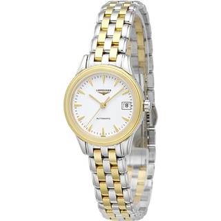 Longines L4.274.3.22.7 Grande Classique Hvid/Gul guldtonet stål Ø26 mm