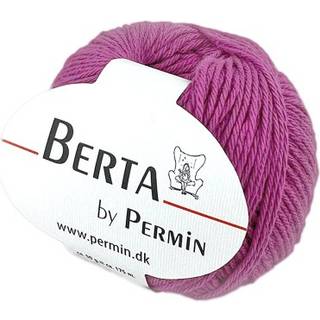 Permin Berta 12 Syren Indhold:55% Uld, 45% bomuld Vægt/længde:50 g = ca. 175 m Anbefalede pinde:3½ - 4 mm Strikkefasthed:10 x 10 cm = 22 m x 32 p Kan vaskes på maskine, maks. 30°C / Tørres fladt.