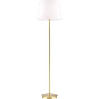 Ludwig tekstilgulvlampe, antik messing