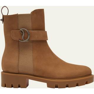 Christian Louboutin CL Chelsea suede ankle boots - beige - EU 39
