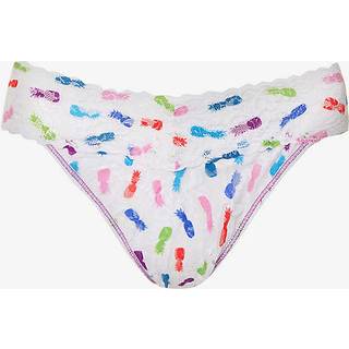 Hanky Panky Printed Original Rise Thong - White/Coloured pattern - One Size