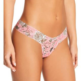 Hanky Panky Marianne Low Rise Thong - Pink Pattern - One Size