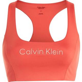 Calvin Klein Sport Medium Support Sports Bra - Coral - Medium