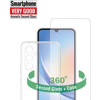 Samsung Galaxy A24 4smarts Second Glass X-Pro 360° Protection Set (Cover + Hærdet Glas)