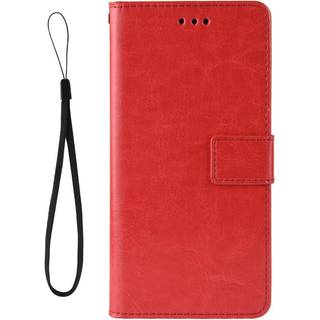 Nokia 8.3 (5G) Blank Neutralt Læder Cover m. Pung & Stander - Rød