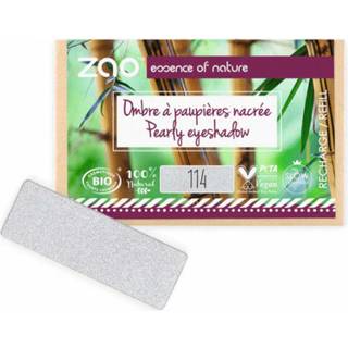 Zao Øjne Eyeshadow & Primer Refill Rectangular Eyeshadow 114 Silver 1,3 g () - 1,3 g