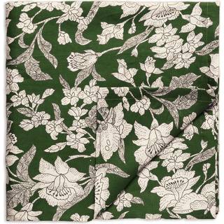 La DoubleJ Table Linens - 'Lilium Avorio' tablecloth, medium in Green 100% LINEN