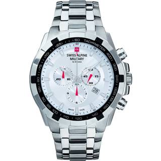 Swiss Alpine Military 7043.9132 Chronograph Herrenuhr 46mm 10ATM