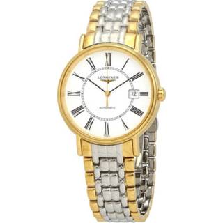 Longines L4.922.2.11.7 Presence Hvid/Gul guldtonet stål Ø40 mm
