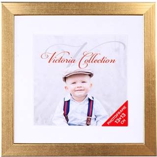 Victoria Guld 10x10 passepartout i 15x15 træramme