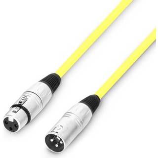 Microphone Cable XLR female to XLR male - 1 m yellow - Adam Hall Cables