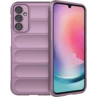 Samsung Galaxy A24 Fleksibelt Plastik Bagside Cover - Lilla