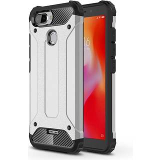 Xiaomi Redmi 6 Armor Guard Hard Case Cover Sølv