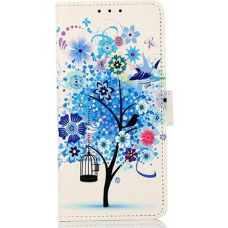 OnePlus 11 Læder Flip Cover m. Pung - Blåt Træ